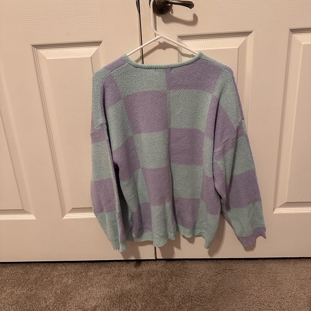 Source Unknown Loose Checker Pullover - image 3